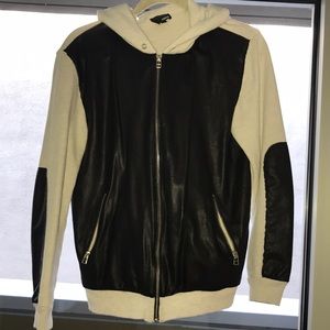 Multi fabric sweatshirt